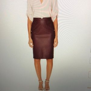 TART “Giada” Vegan Leather Pencil Skirt